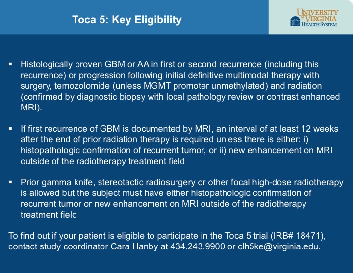 Toca5 Eligibility